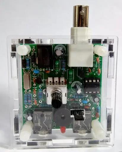DC 9-13.8V S-PIXIE CW QRP Shortwave Radio Transceiver 7.023Mhz+ Acrylic Case DIY kit for Ham Radio Audio NEW. 