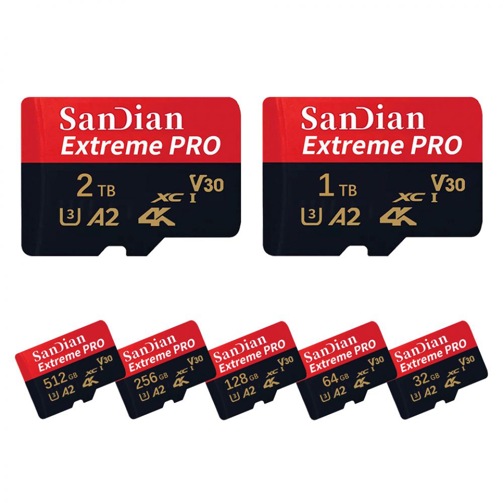 SanDian 128GB Extreme Pro Micro SD Memory Card Works with Action Camera Hero 12 Black V60 U3 Stromboli MicroSDXCSD Card Reader. 
