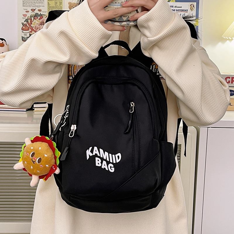 Korean middle school school bag for girls, small backpack for girls, Japanese tide casual travel backpack, light and versatile backpack