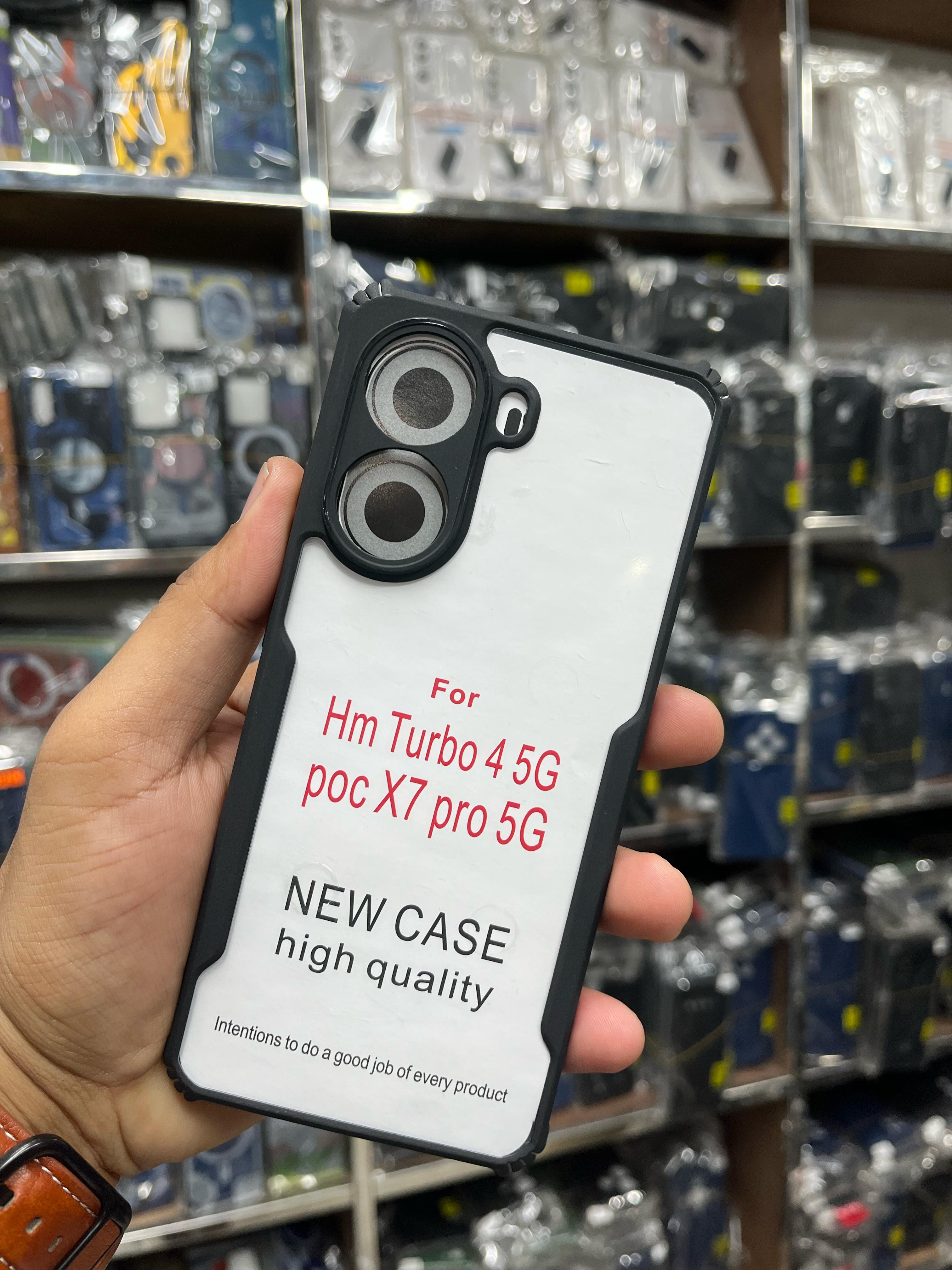 SPAZY CASE® Redmi Turbo 4 Pro 5G Back Cover | Dual Layer Armor Defender Full Body Protective + PC Hybrid Kickstand Back Case for Redmi Turbo 4 Pro 5G