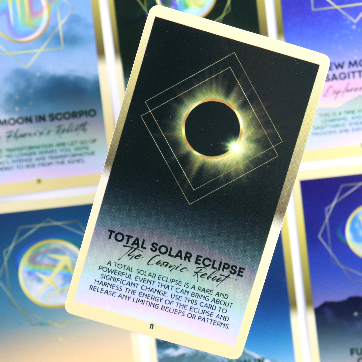 Mystic Moon Oracle Cards For Family Party High Quality Fortune Telling Divination Keywords Meaning Cards Deck Board Game. 