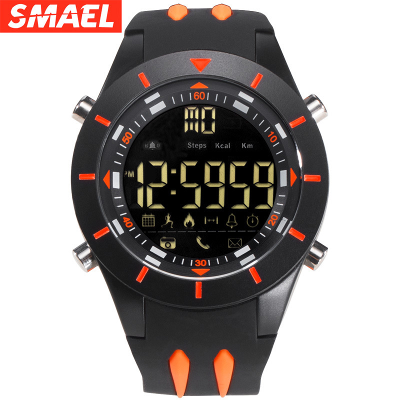Smael Smart Bluetooth Smartwatch New Men's Multi-Function Pedometer Sports Electronic Watch. 