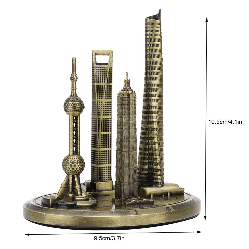 Shanghai Skyline Architecture Model Replica - Collectible Souvenir Building Decoration for Office or Home. 