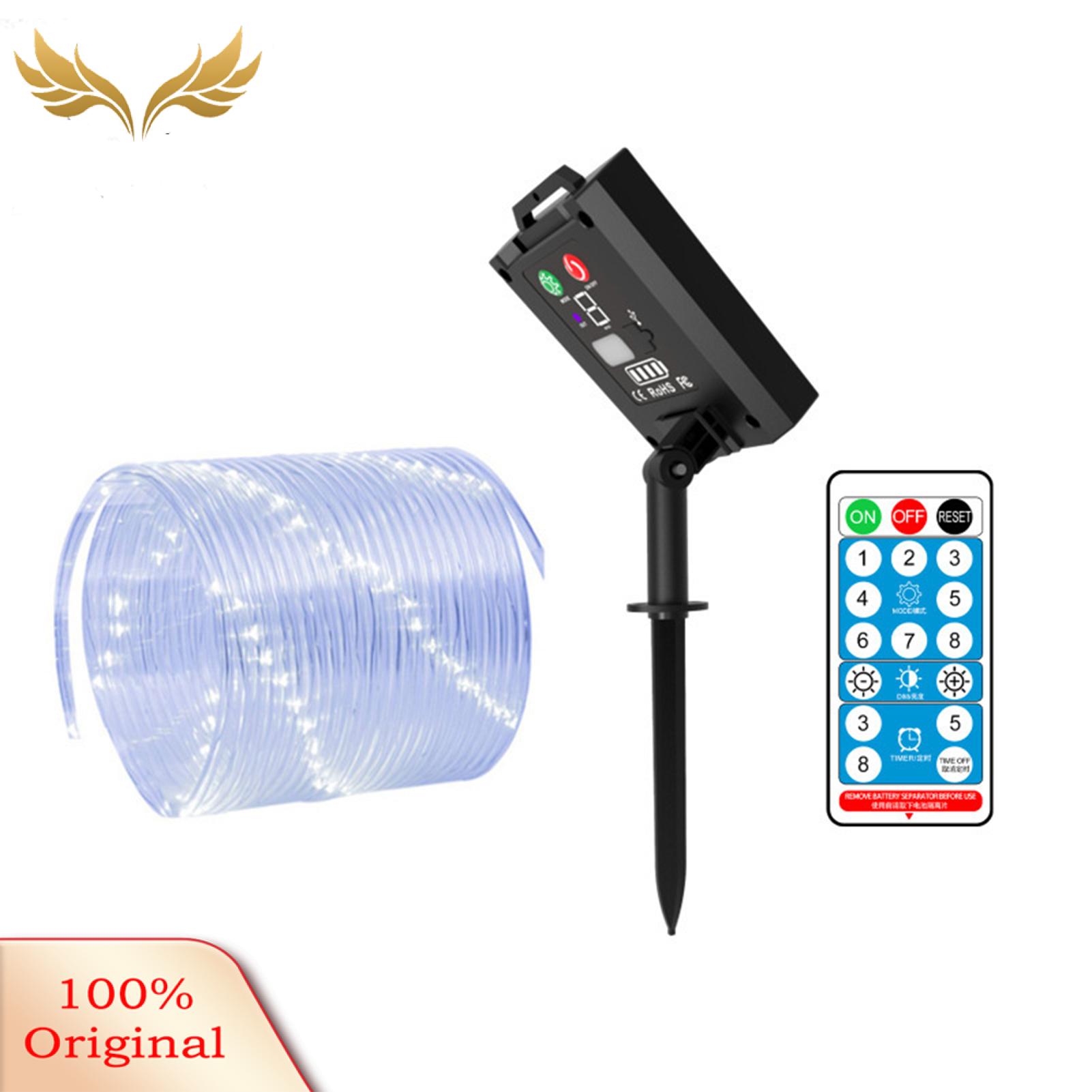 Decorative Umbrella String Lights Outdoor Solar Umbrella Lights String Lamps with Remote Control Waterproof Fairy Lights for Garden Patio Decor 8 Modes Brightness Adjustment. 