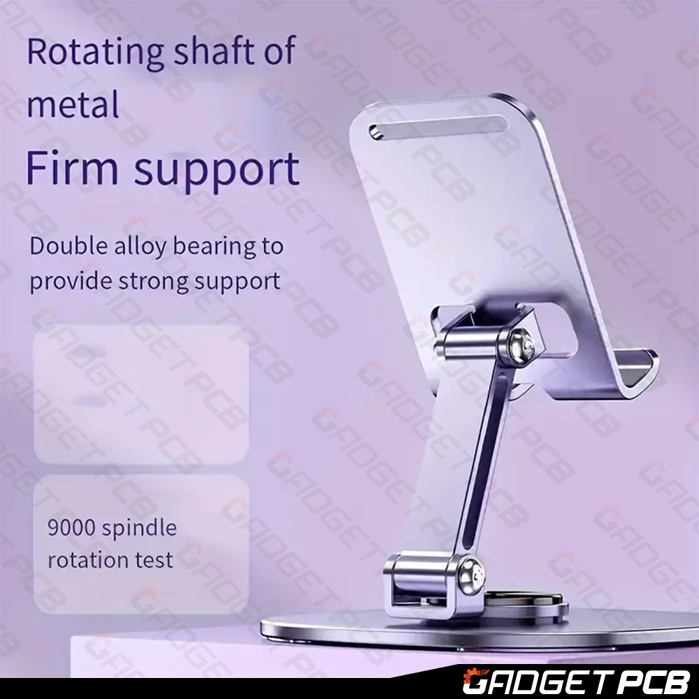 Aluminium alloy 360 Degrees Rotating Multi-functional Folding Portable Support Phone Stand For Ipad Tablet Universal Metal Desk Table Top Mobile Holder New. 