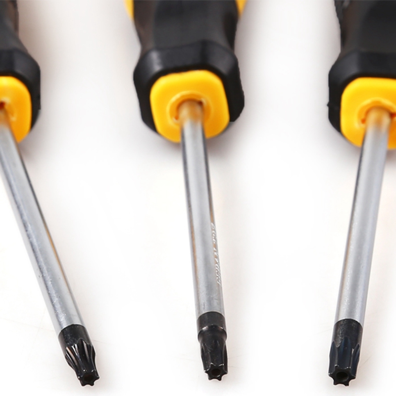 Practical product 1Set Cr-V Torx Screwdriver Set with Hole Magnetic T5-T10 Screw Driver Set Kit for Telephone Repair Hand Tool Set. 