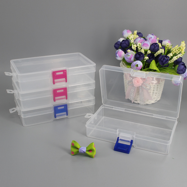 Factory supply transparent plastic PP empty box rectangular parts product packaging box hardware tools storage box wholesale. 
