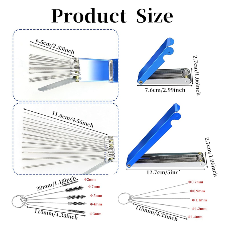 4Pcs Orifice Cleaning Tool, Cutting Torch Tip Cleaner Tool Kit Welding Tip Cleaner Set for Welding Stove Gas Nozzles,B. 
