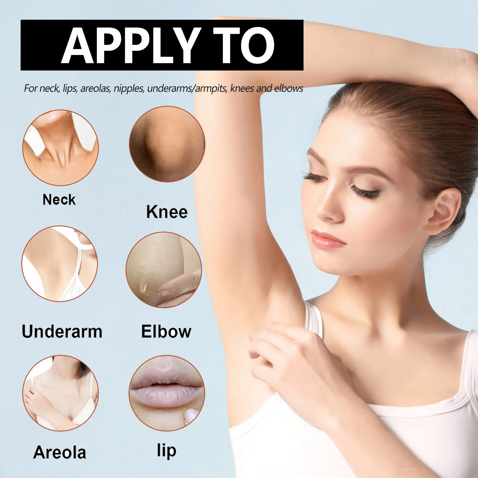 Underarm Whitening Soap Deep Cleansing Remove Dark Spot Improve Pigmentation Gentle Nourishing Bleaching Melanin Handmade Soap. 