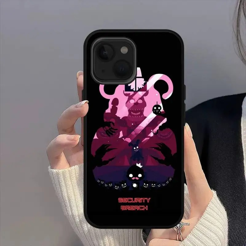 FNAF Game Security Breach Phone Case For iPhone 11 12 Mini 13 14 Pro XS Max X 8 7 Plus SE XR Shell. 
