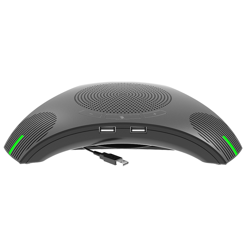 G95 Mini USB Desktop Computer Conference Omnidirectional Microphone Mic Speaker Speakerphone for Business Video Meet. 
