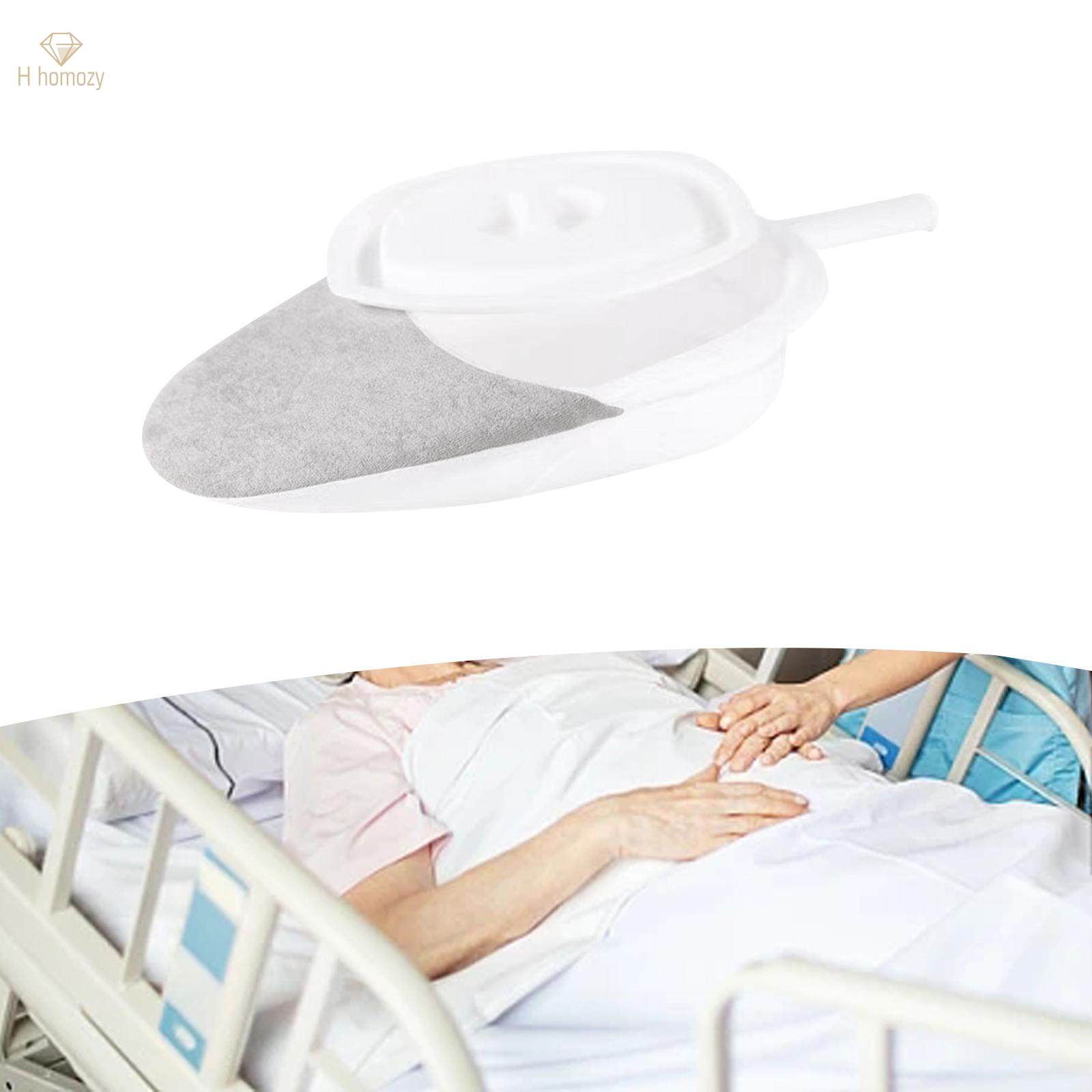 Portable Bedpan with Handle Durable Home Use Smooth Bed Pans for Elderly Men. 