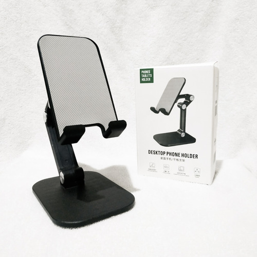 B-Land Desk Phone Holder, Angle Height Adjustable Cell Phone Stand, Universal Desktop Phone Stand Tablet Stand Compatible. 