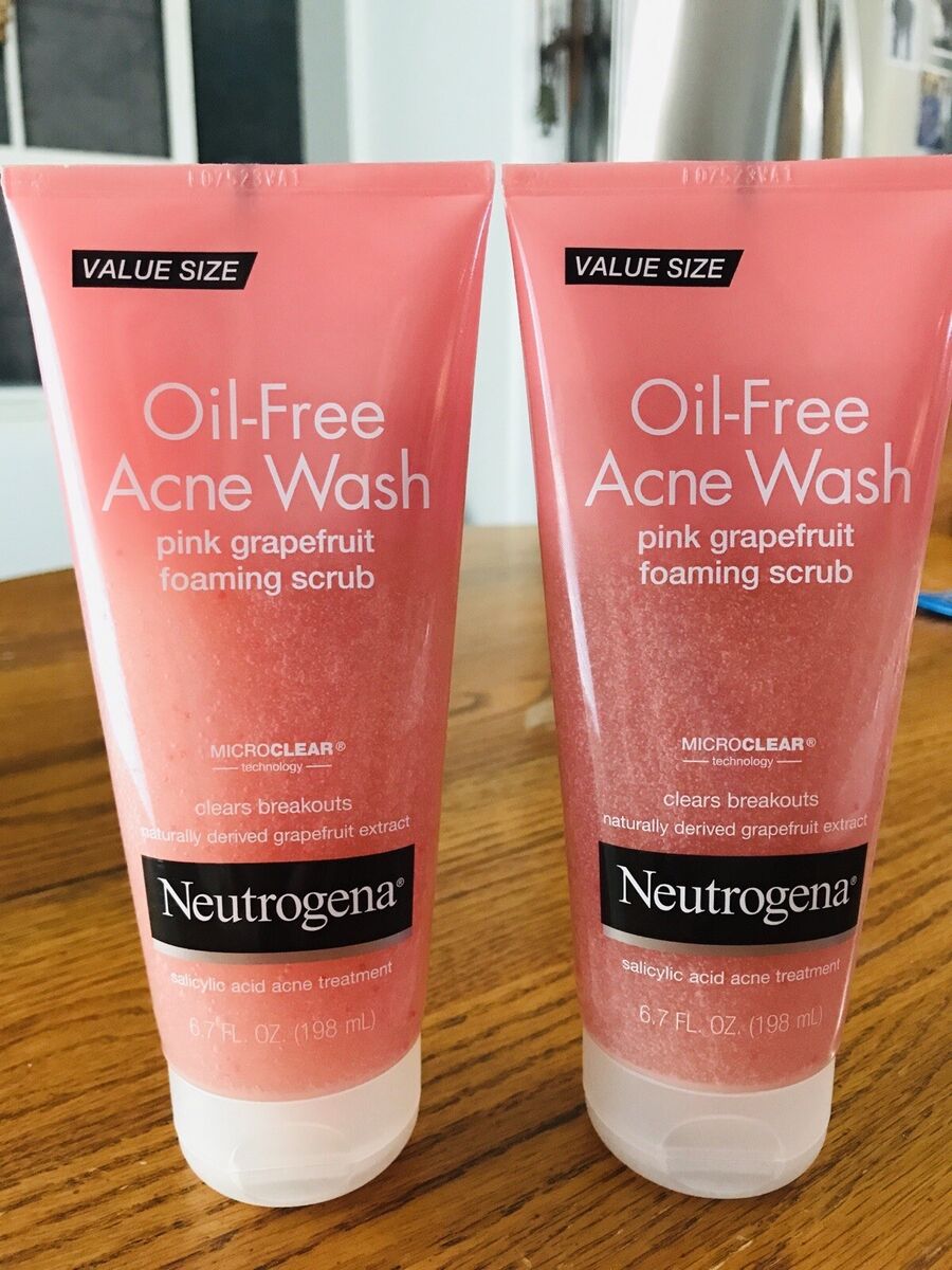 Neutrogena Oil Free Acne Wash Pink Grapefruit Foaming Scrub, 198ml. 