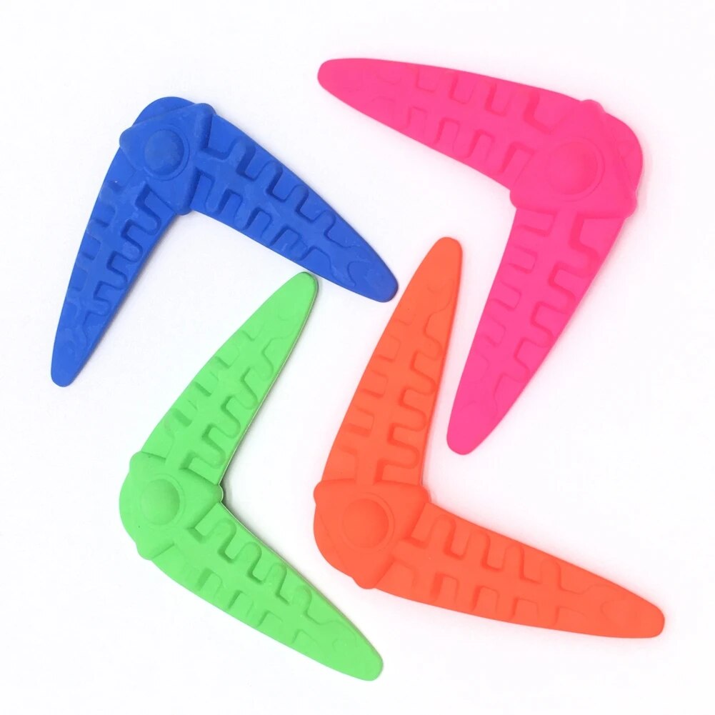 Curved Pet Flying Disc Toy TPR Flying Discs Bite Pet Training Dog Toys Competition Boomerang Child Toys Outdoors Sports Dog Toys