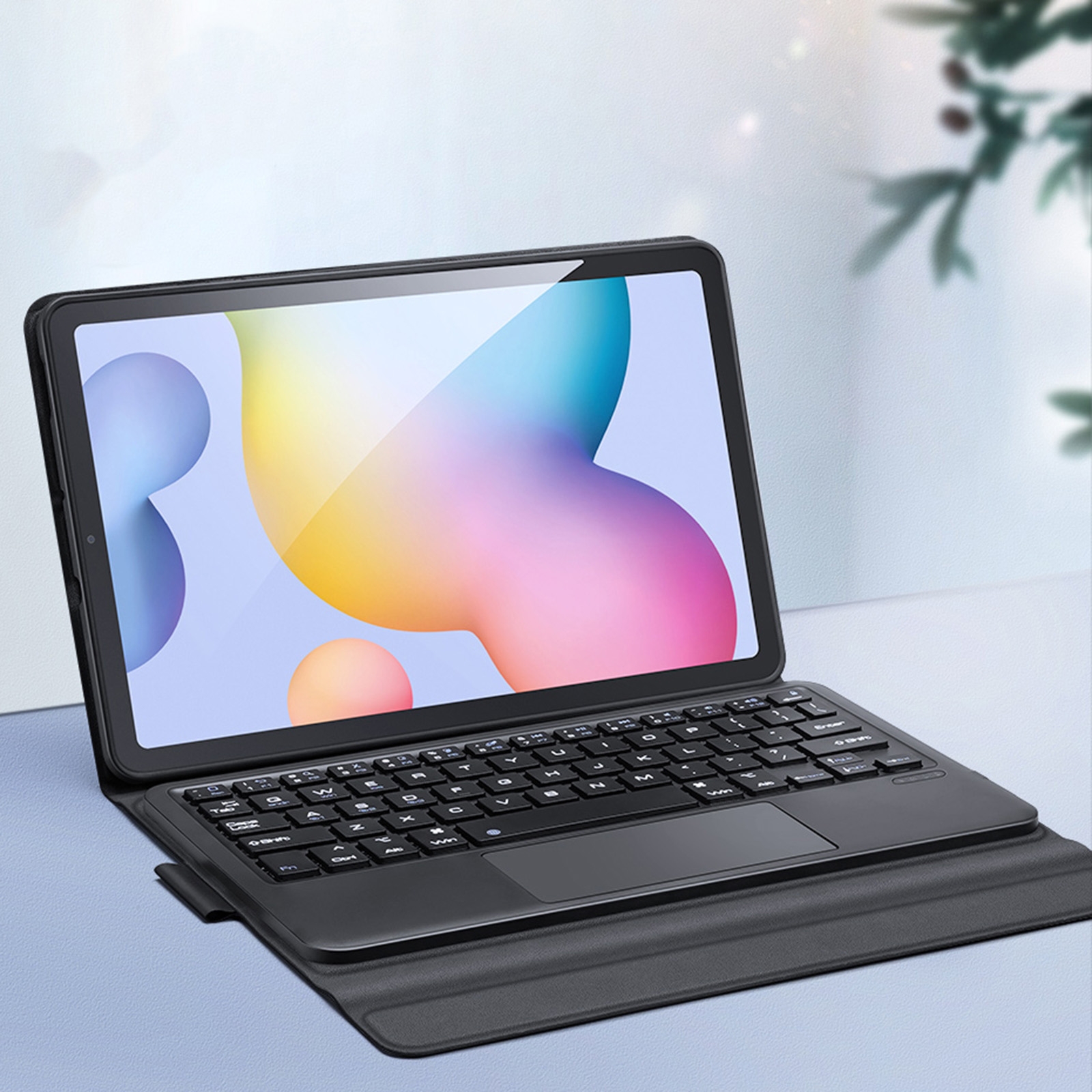 (Just a Keyboard)For Samsung Galaxy Tab S6 Lite DUX DUCIS Detachable Bluetooth Keyboard Ultrathin Horizontal Flip Leather Case with Touchpad & Sleep Function & Holder