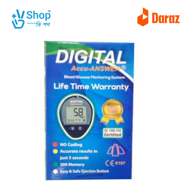 Digital Accu Answer Blood Glucose Meter