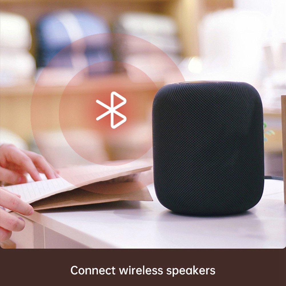4 in 1 Multipoint Bluetooth 5.0 Audio Transmitter Receiver for TV PC Connect 2 Headphones 3.5mm Stereo with MIC. 