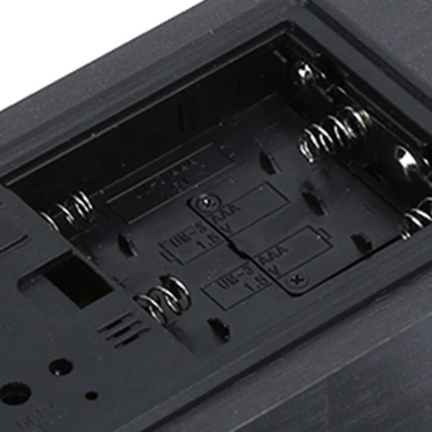 Rectangular Clock LED Wooden Alarm Electronic Voice Control Temperature Date Table Digital Clocks Black Wood White Lamp. 