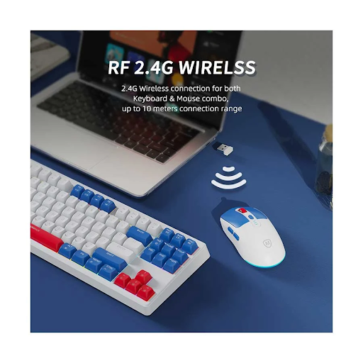 Micropack KM-269W Red Wireless Keyboard & Mouse Combo. 