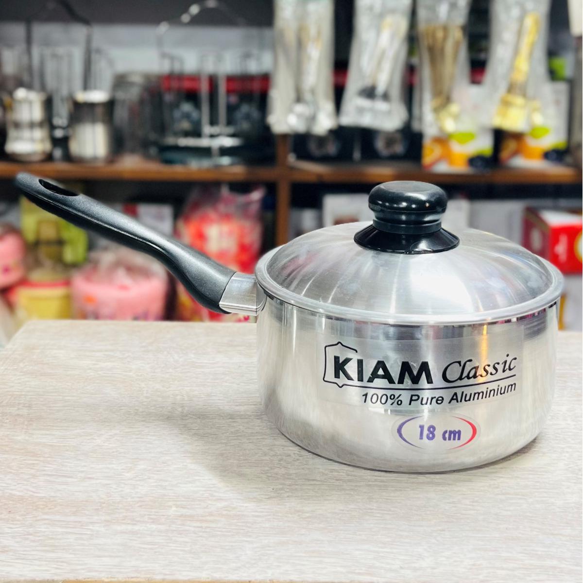 Kiam Milk Pan with Lid Aluminium 18 cm