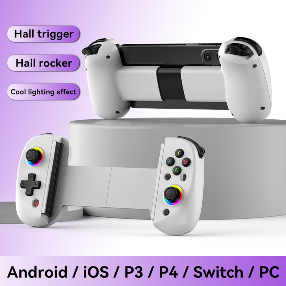 Qiunery D8 Wireless Stretching Extendable Game Console Telescopic Game Controller 20 Hours Playing Life Compatible For IPhone Android Phones Switch Console. 