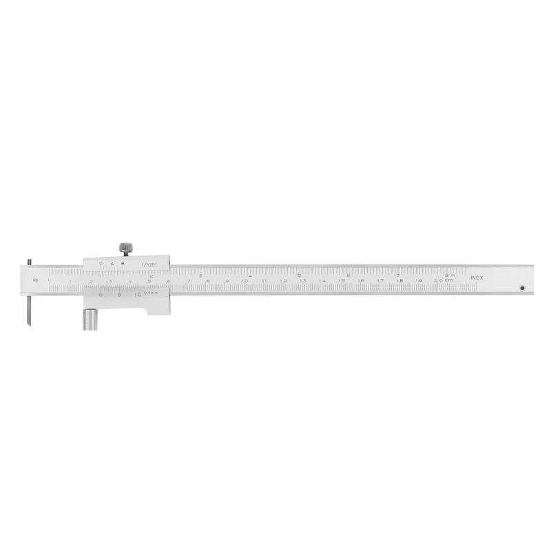 0-200mm Stainless Steel Vernier Caliper Gauge Micrometer Parallel Line Marking Ruler Scriber Measuring Tool Metal Calipers. 