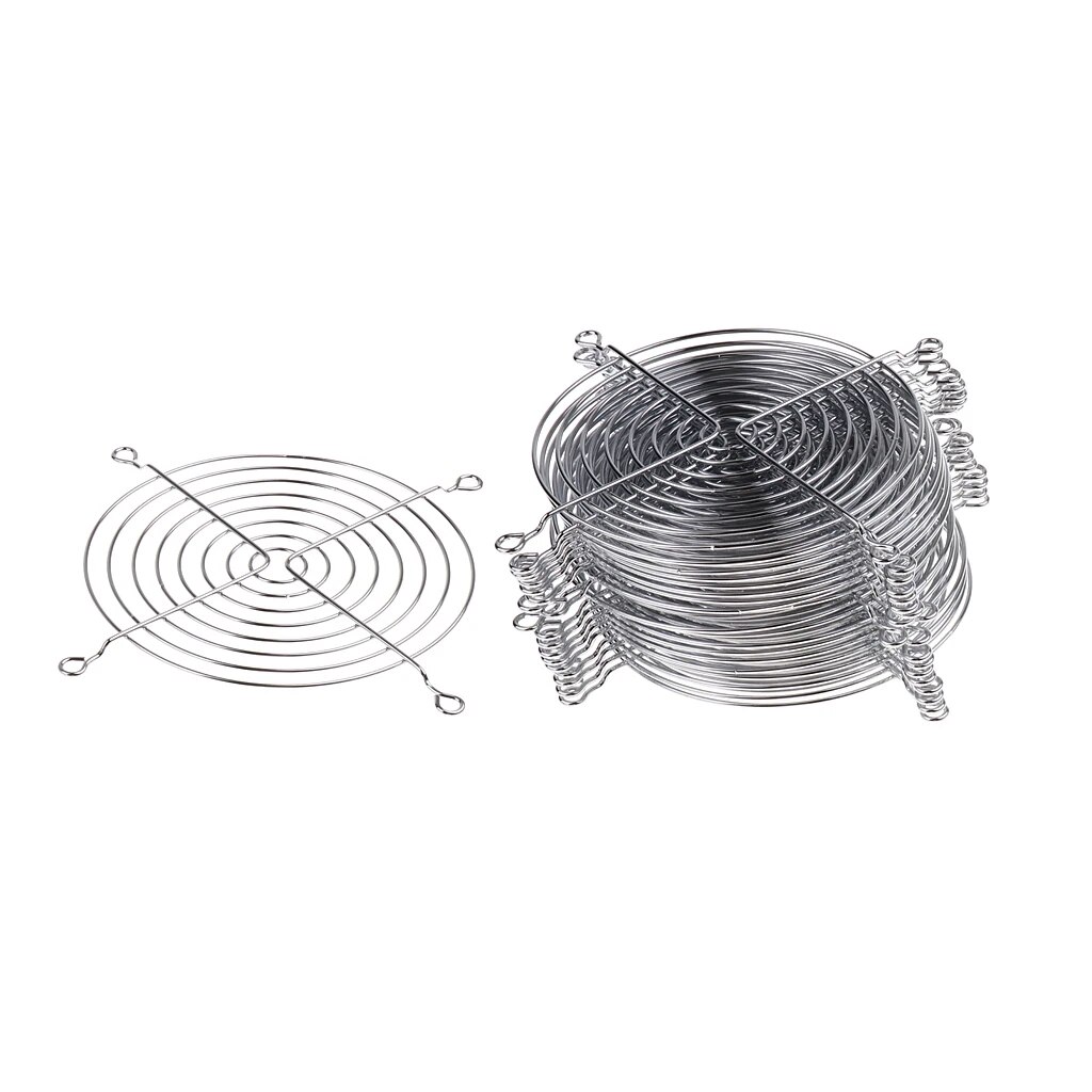 20Pcs Iron Net Fan Cover CPU Fan Grill Computer Cooling Fans 12cm Protector. 