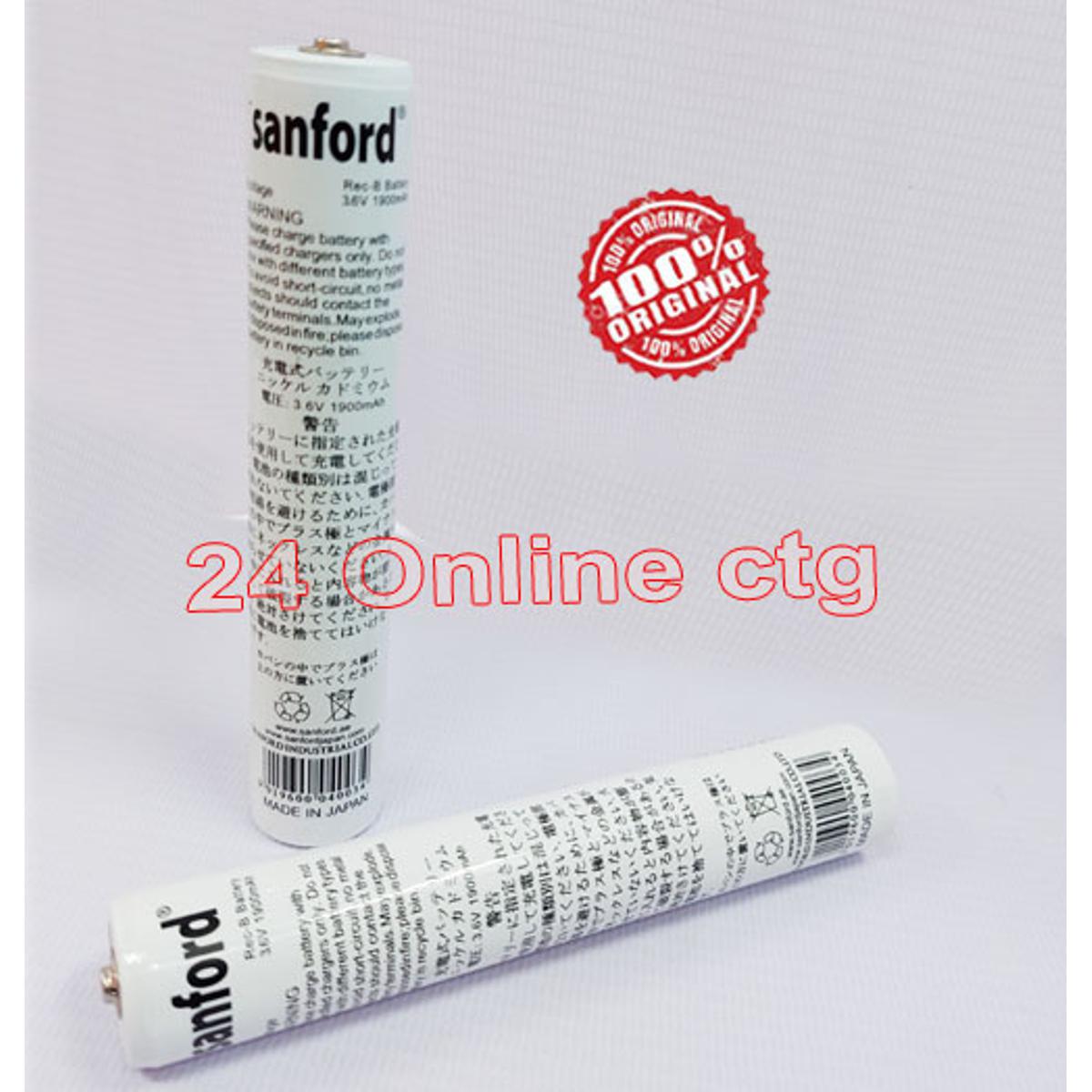 Sanford 3.6V 1900mAh (1pcs) Rechargeable Heavy duty battery Batteries for torch and Other Torch