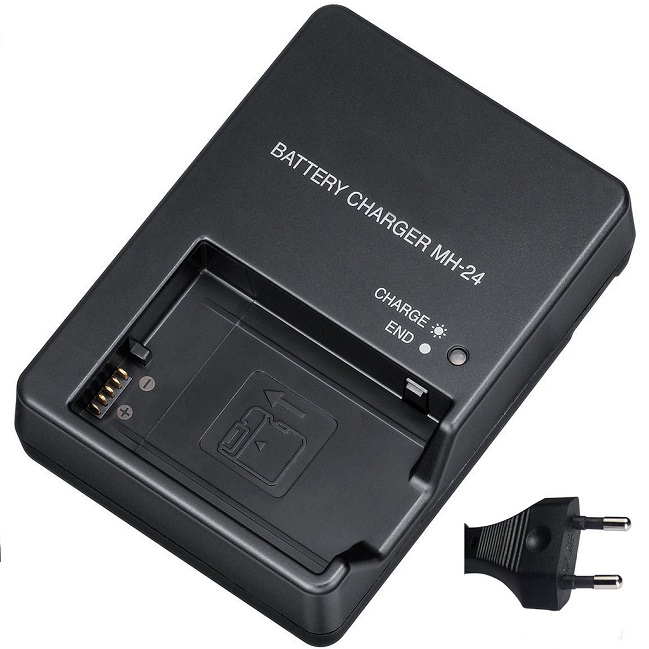 MH-24 Battery Charger for Nikon D3100, D3200, D3300, D5100, D5200, D5300, D5500 DSLR. 