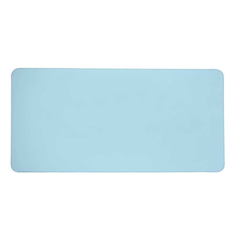 Custom leather mouse pad large solid color computer desk mat anti-slip learning desk mat support printed pattern logo. 