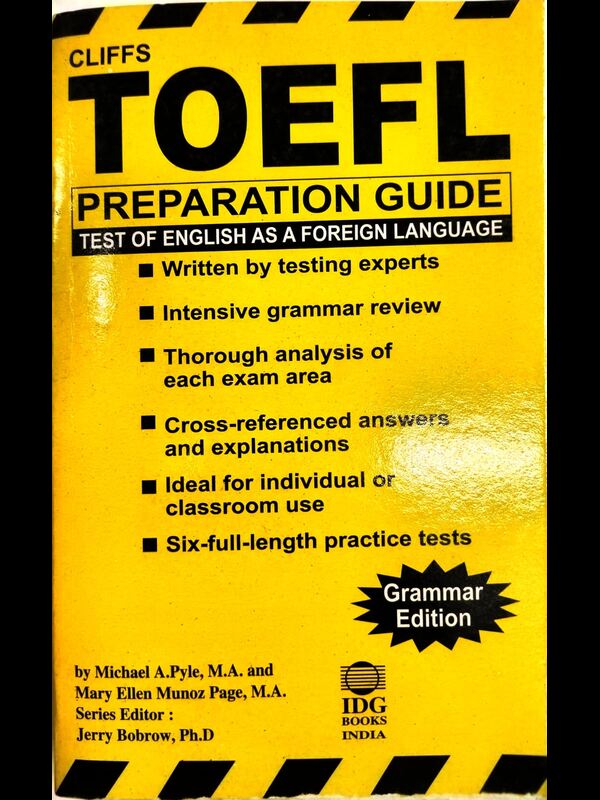 CLIFFS TOEFL PREPARATION GUIDE. 