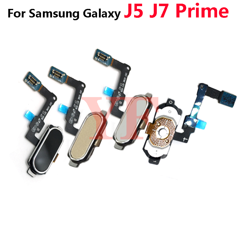 Original For Samsung Galaxy J5 J7 Prime 0ne5 one7 2016 G570 G610 G530 G730 Home Button Touch ID Fingerprint Sensor Flex Cable