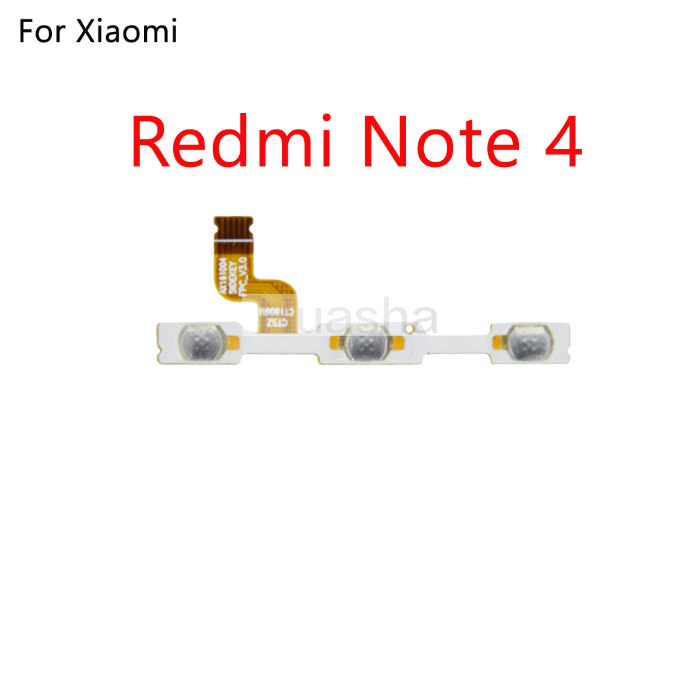 Power Volume Button Switch On Off Button Flex Cable For Xiaomi Redmi 3 3S 4A Note 2 3 4 5 Plus Pro 4X S2. 