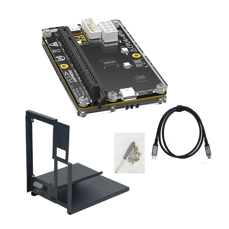 Graphics Card Dock External GPU Dock+ATX Alloy Bracket for Thunderbolt3/4 Laptop Graphics Card Dock 100cm USB4 Cable