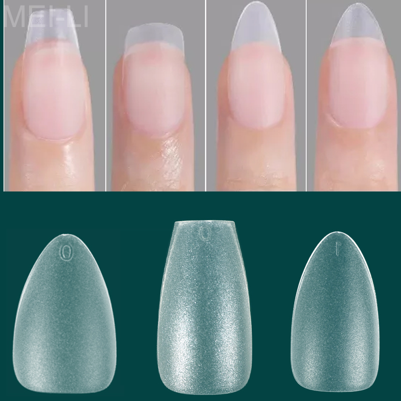 FILI Artificial Nail XS/S/M/L Short Press On Nails Gel Tips Almond Coffin Square Nails Extension System Acrylic Gel X Tip. 