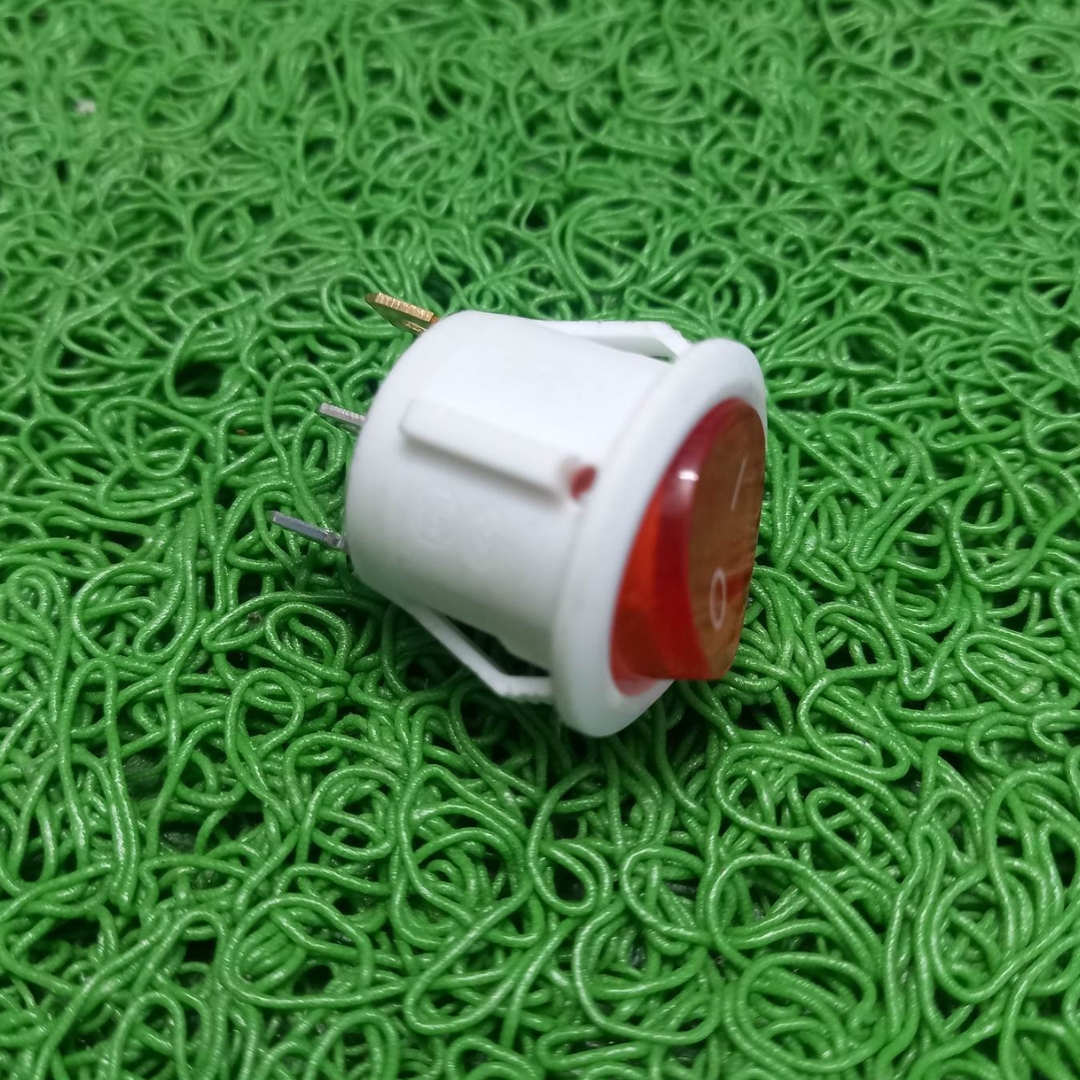 3Pcs WHITE BLACK Color 3 Pin KCD1 Rocker Switches AC 250V 10A 3Pin On Off Full Illuminated Neon RED Indicator SPST Power Switch For Auto Car Boat IPS UPS. 