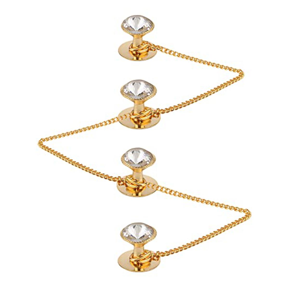 Chain Button for Panjabi and Kurta's 4 pieces of Set Buttons for Men with Chain