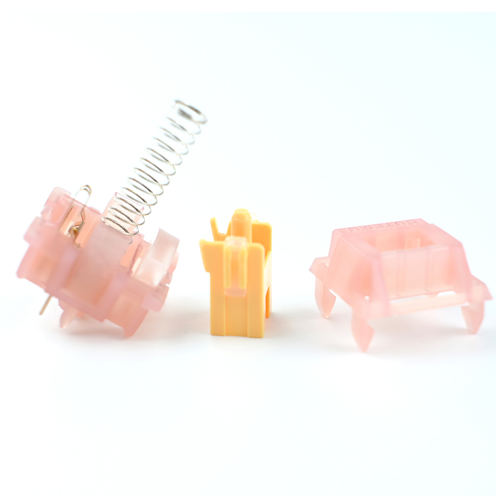 Outemu Silent Peach V3 Switches Lubed Update Silent Lemon V3 Switch Mechanical Keyboard Linear Tactile 5Pin Custom Hot-swap DIY. 