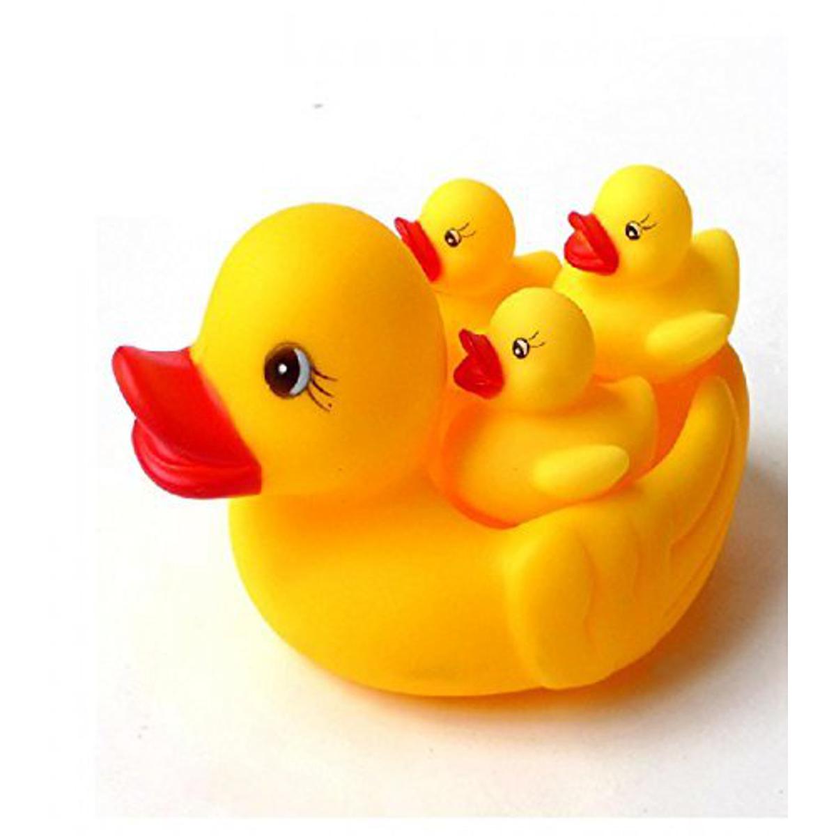 Squeaky duck outlet toy