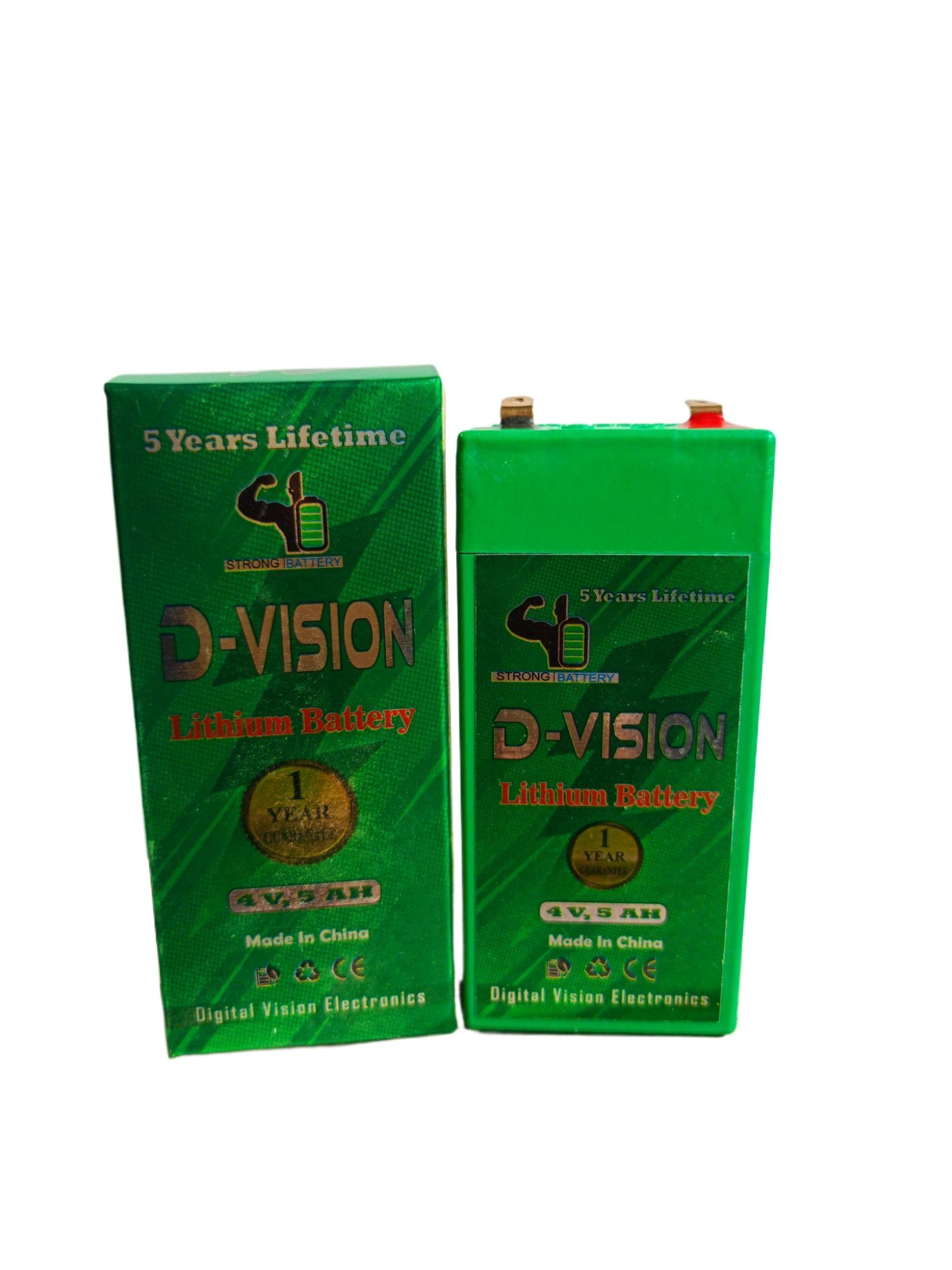4 Volt 5ah battery D vision Lithium-ion battery. BMS Production with 1 Years Guarantee