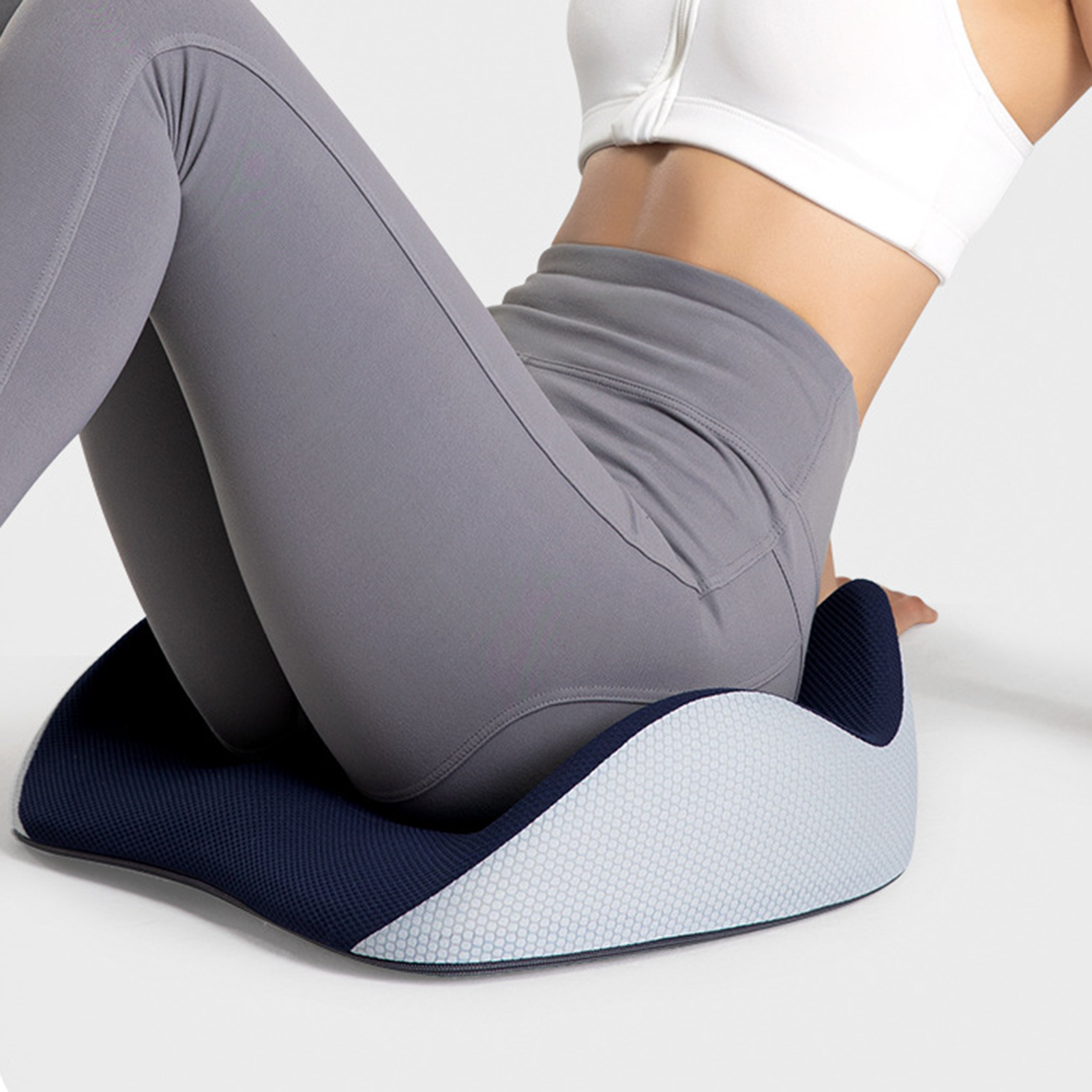 Thigh Support Cushion Orthopedic Memory Foam Seat Cushion for Office Chair Comfortable Ergonomic Sitting Pad for Home Work Breathable Supportive Seat Pillow. 