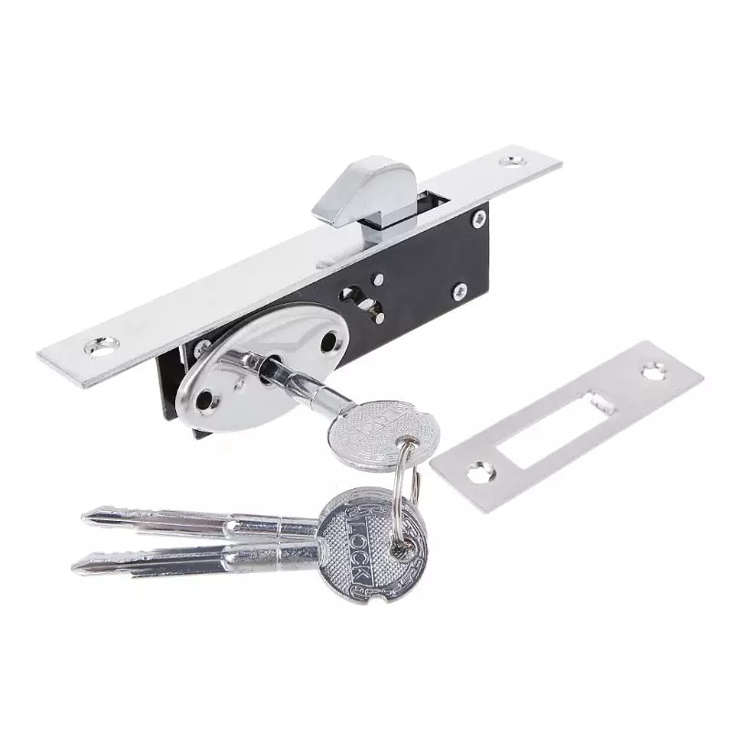 Home gate Sliding door single hook lock Stainless steel aluminum door lock hardware