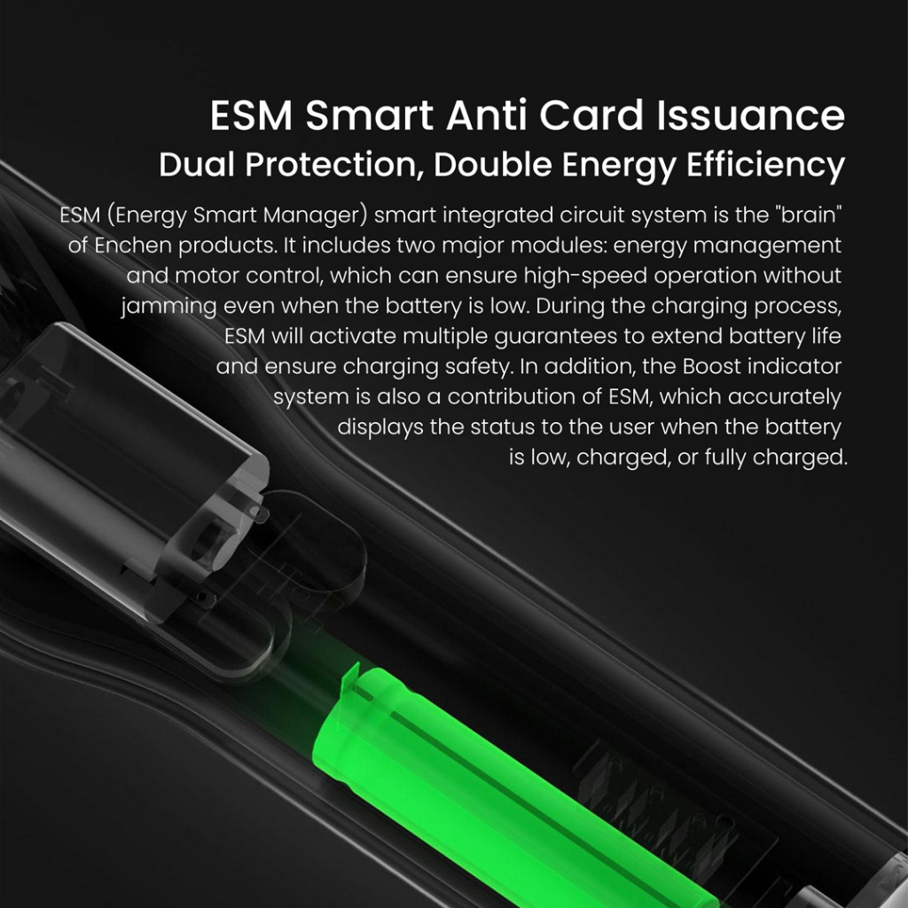 Xiaomi Enchen Boost Trimmer Washable Long Battery Backup 1 Hour Charge Up to 3 Months Use One Button Lock 07-21mm length Adjustment Two Speed Control Low Noise Hair Trimmer With Type-C Charger. 