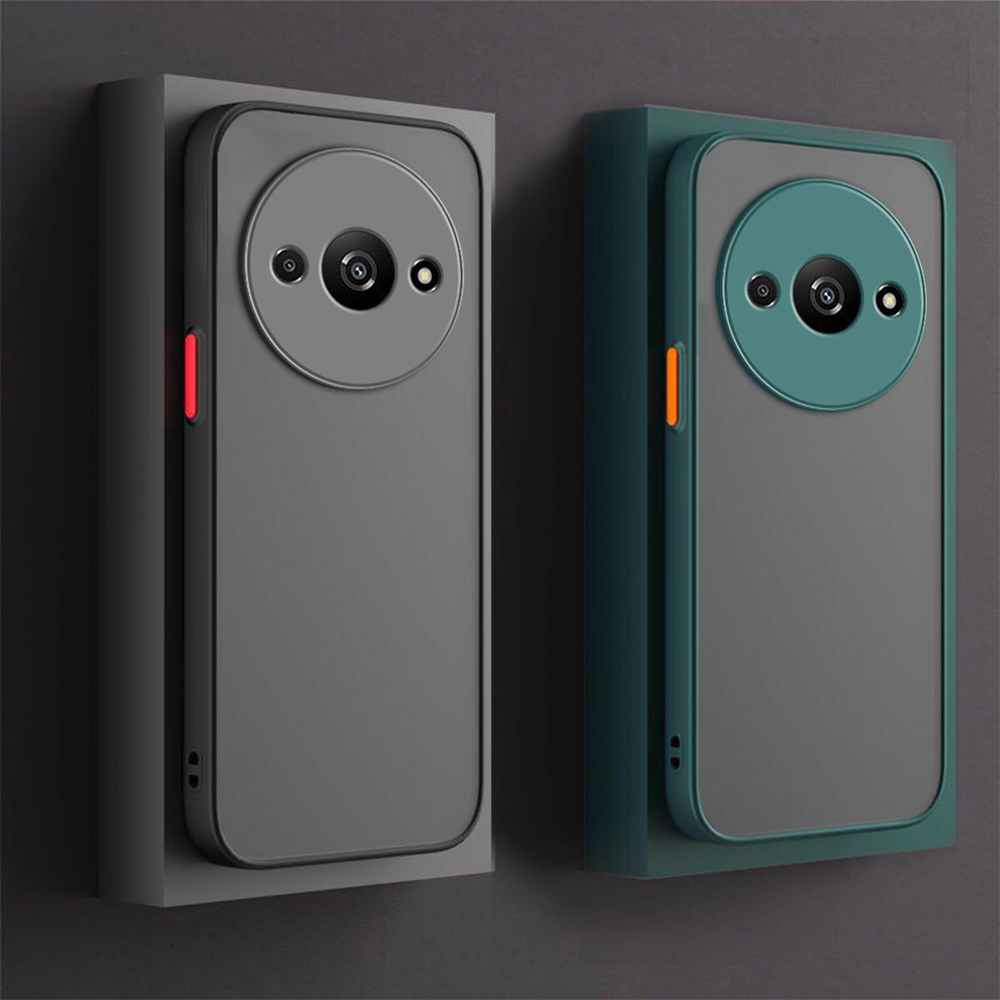 For Xiaomi Redmi A3 Full Pack Anti-Drop Skin Feeling Phone Case For Mi Redmi A3 A 3 a3 6.71 inch Ultra-Thin Simple Solid Color Phone Back Cover