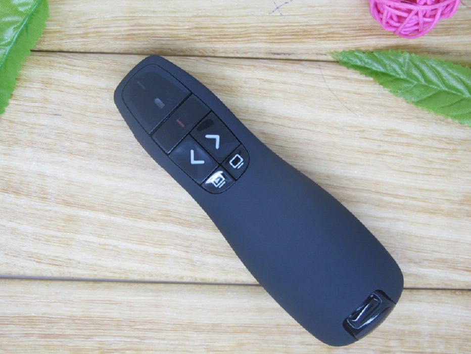 JSHFEI 5mw Wireless Presenter Red Laser Pointer R400 2.4Ghz USB PPT Remote Control for Powerpoint Presentation. 