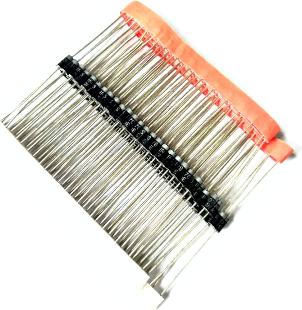Generic 100Pcs 1N4007 In4007 4007 Mic 1A 1000V Do-41 Rectifier Diode. 
