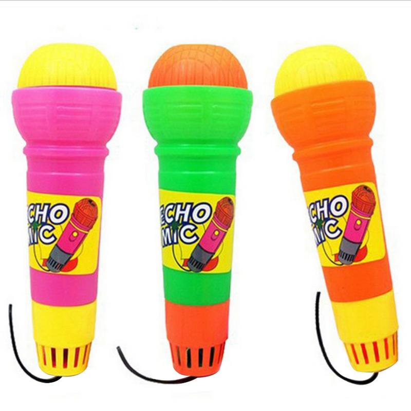 1pc Echo Microphone Funny Novelty Multicolor Echo Microphone Toy Microphone For Children Kids (No Battery Needed, Random Color). 