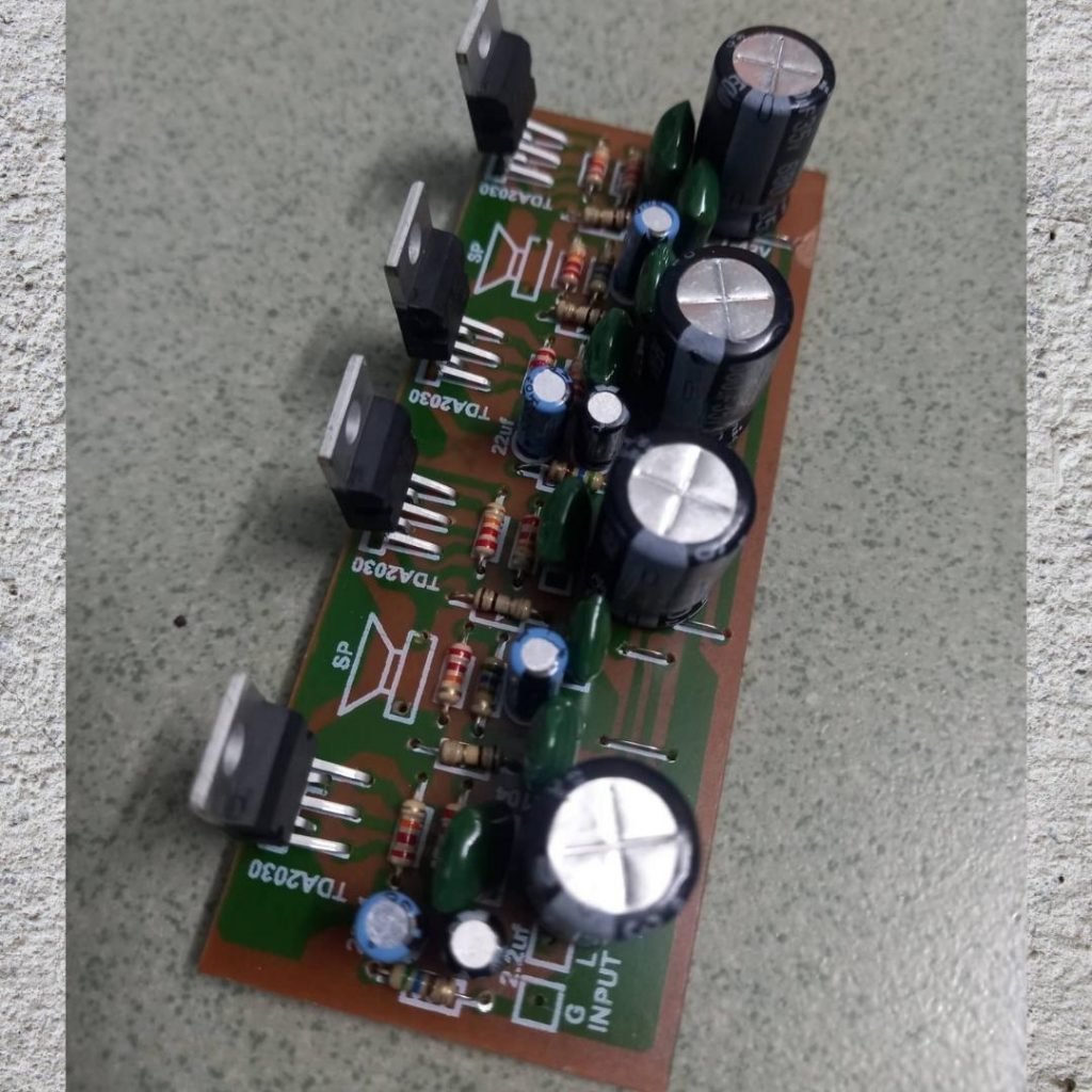 4 IC BANGLADESHI TDA2030A Amplifier Circuit Board For 18W Speaker Dual Channel TDA2030 Amplifier Board Power 12-15V TDA2030A Subwoofer Audio. 