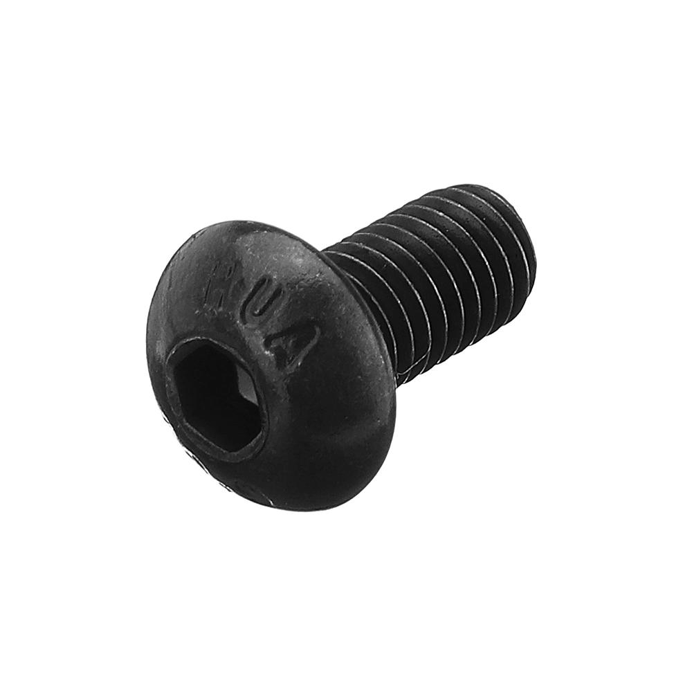 Suleve M5CH4 50Pcs M5 10.9 Grade Carbon Steel Hex Socket Button Round Screw 8mm Optional Length - 10MM. 